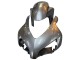 Carenagem Moto Honda CBR1000RR 2004-2005 - Prata Preto Brilhante