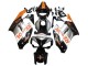 Carenagens Moto Honda CBR1000RR 2004-2005 - Laranja Prata Preto Brilhante Repsol