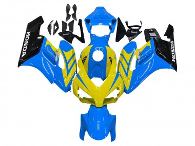 Carenagens Moto Honda CBR1000RR 2004-2005 - Azul Amarelo Preto Brilhante
