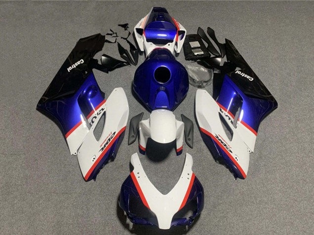Carenagens Moto Honda CBR1000RR 2004-2005 - Branco Azul Vermelho Castrol