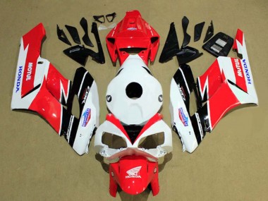 Carenagens Moto Honda CBR1000RR 2004-2005 - Branco Vermelho Preto Fosco Motul