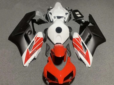 Carenagens Moto Honda CBR1000RR 2004-2005 - Branco Vermelho Preto Fosco