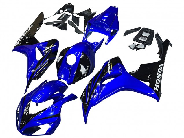Carenagens Moto Honda CBR1000RR 2006-2007 - Azul Preto Brilhante