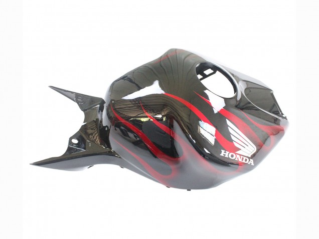 Carenagem Moto Honda CBR1000RR 2006-2007 - Preto Brilhante Vermelho Chama