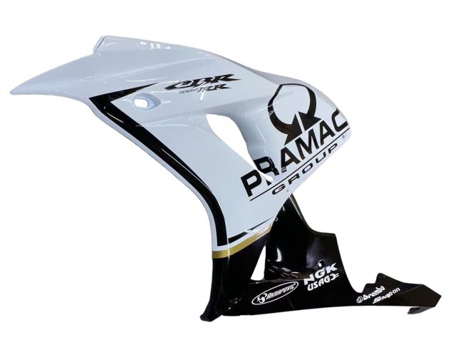 Carenagens Moto Honda CBR1000RR 2006-2007 - Branco Preto Brilhante Pramac