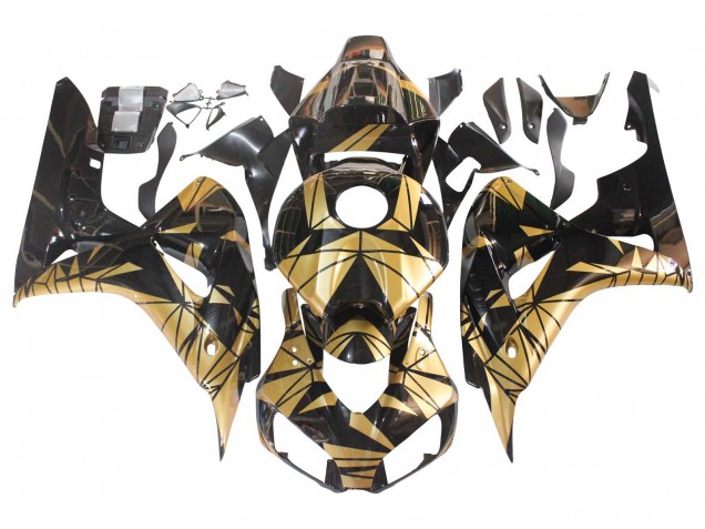 Carenagens Moto Honda CBR1000RR 2006-2007 - Ouro Preto Brilhante