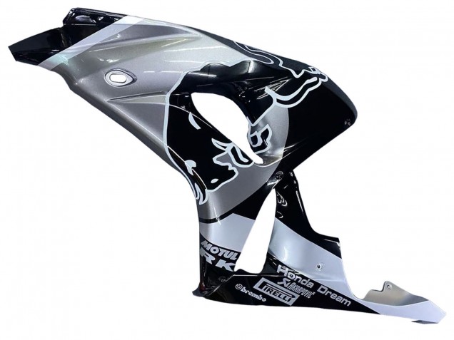 Carenagens Moto Honda CBR1000RR 2006-2007 - Prata Preto Brilhante Red Bull