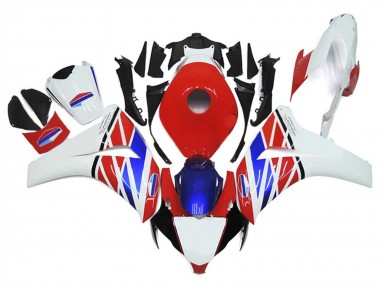 Carenagens Moto Honda CBR1000RR 2006-2007 - Branco Vermelho Azul