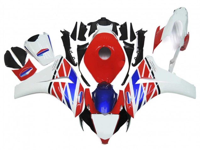 Carenagens Moto Honda CBR1000RR 2006-2007 - Branco Vermelho Azul