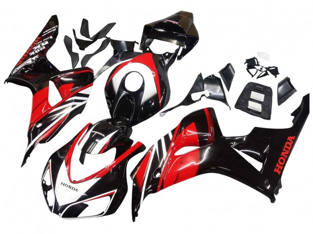 Carenagens Moto Honda CBR1000RR 2006-2007 - Vermelho Preto Brilhante