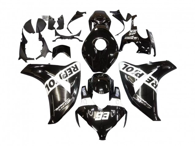 Carenagens Moto Honda CBR1000RR 2008-2011 - Preto Brilhante Branco Repsol 93