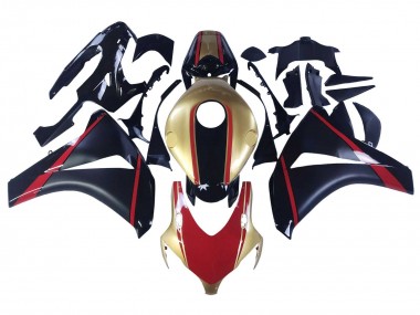 Carenagens Moto Honda CBR1000RR 2008-2011 - Ouro Vermelho Preto Brilhante