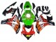 Carenagens Moto Honda CBR1000RR 2008-2011 - Verde Laranja Preto Brilhante Rossi Michelin 46