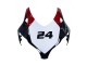 Carenagens Moto Honda CBR1000RR 2008-2011 - Branco Vermelho Preto Brilhante Corrida 24