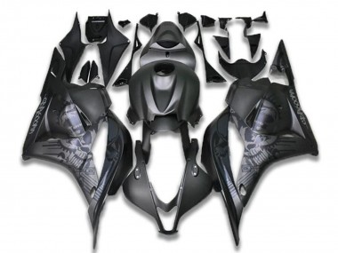 Carenagens Moto Honda CBR600RR 2009-2012 - Preto Cinzento Crânio