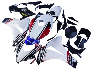 Carenagens Moto Honda CBR1000RR 2008-2011 - Branco Vermelho Azul Preto Star Lee Carrera