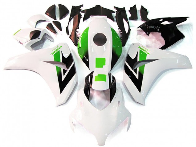 Carenagem Moto Honda CBR1000RR 2008-2011 - Branco Verde Preto Brilhante