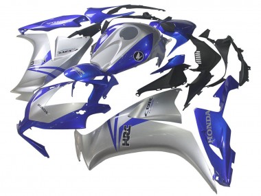 Carenagens Moto Honda CBR1000RR 2012-2016 - Prata Azul HRC
