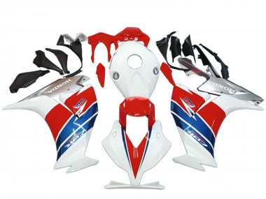 Carenagens Moto Honda CBR1000RR 2012-2016 - Branco Prata Azul Vermelho