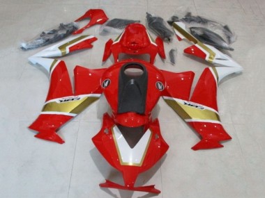 Carenagens Moto Honda CBR1000RR 2012-2016 - Branco Vermelho Ouro