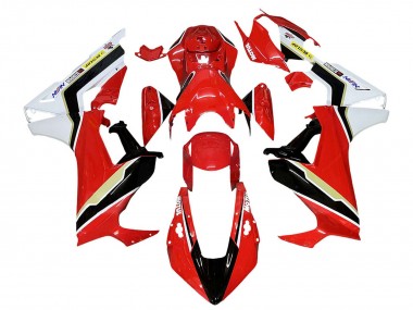 Carenagem Moto Honda CBR1000RR 2017-2023 - Branco Vermelho Preto