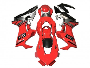 Carenagens Moto Honda CBR1000RR 2017-2023 - Vermelho Branco Prata Preto Brilhante DSI