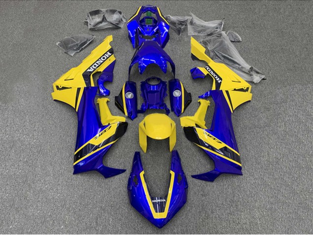 Carenagens Moto Honda CBR1000RR 2017-2024 - Amarelo Azul