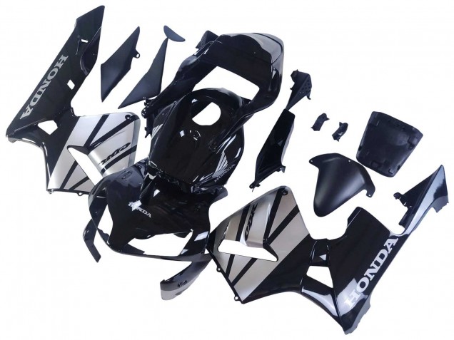 Carenagens Moto Honda CBR600RR 2003-2004 - Prata Preto Brilhante
