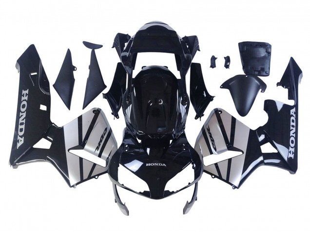 Carenagens Moto Honda CBR600RR 2003-2004 - Prata Preto Brilhante