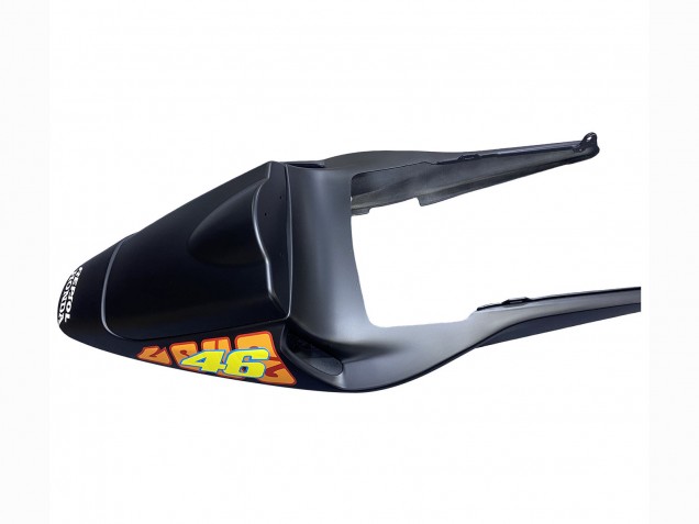 Carenagens Moto Honda CBR600RR 2003-2004 - Preto Fosco Laranja Repsol Rossi 46