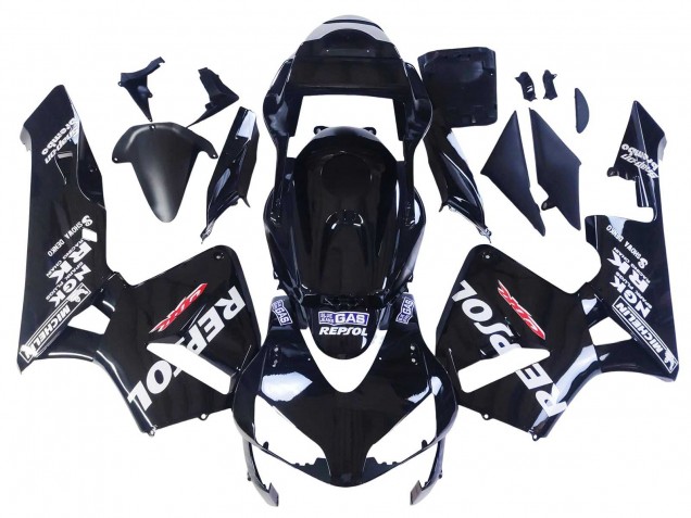 Carenagens Moto Honda CBR600RR 2003-2004 - Preto Brilhante Branco Repsol