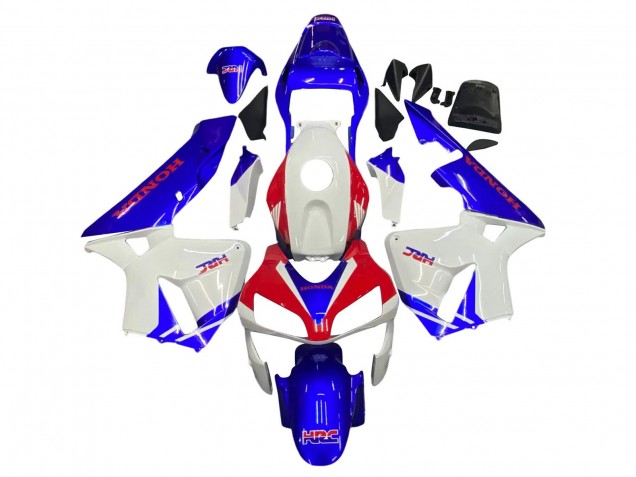 Carenagens Moto Honda CBR600RR 2003-2004 - Branco Azul Vermelho HRC
