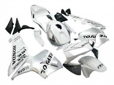 Carenagens Moto Honda CBR600RR 2003-2004 - Branco Prata Preto Repsol