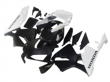 Carenagens Moto Honda CBR600RR 2003-2004 - Branco Preto Fosco