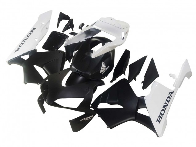 Carenagens Moto Honda CBR600RR 2003-2004 - Branco Preto Fosco