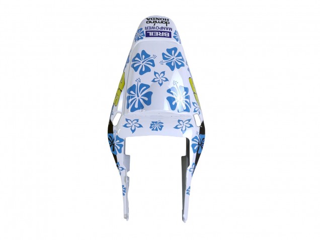 Carenagens Moto Honda CBR600RR 2003-2004 - Branco Azul Vermelho Nastro Azzurro 46