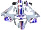 Carenagens Moto Honda CBR600RR 2003-2004 - Branco Vermelho Azul