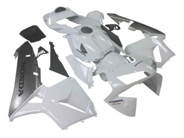 Carenagem Moto Honda CBR600RR 2003-2004 - Prata Branco