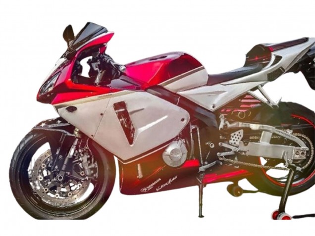 Kits Carenagem Moto Honda CBR600RR 2005-2006 - Vermelho Branco Preto