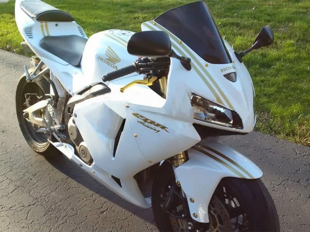 Carenagens Moto Honda CBR600RR 2005-2006 - Branco Ouro