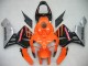 Carenagens Moto Honda CBR600RR 2005-2006 - Laranja Preto Prata