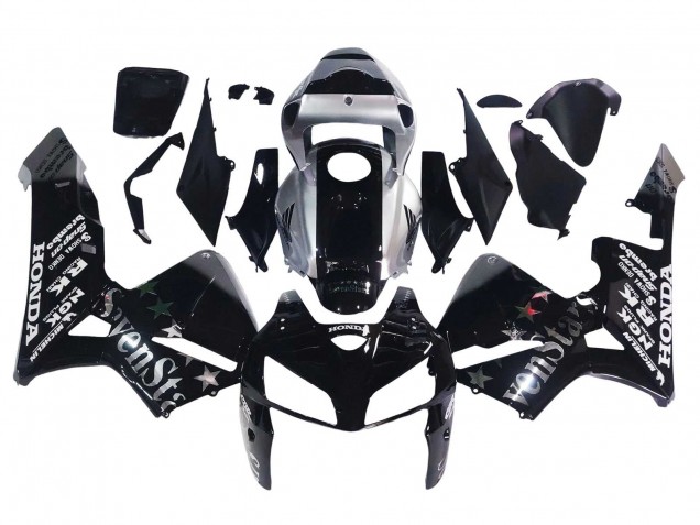 Carenagens Moto Honda CBR600RR 2005-2006 - Preto Prata SevenStars