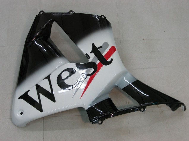 Carenagens Moto Honda CBR600RR 2005-2006 - Preto Brilhante Branco West