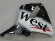 Carenagens Moto Honda CBR600RR 2005-2006 - Preto Brilhante Branco West