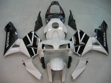 Carenagens Moto Honda CBR600RR 2005-2006 - Preto Branco Corrida