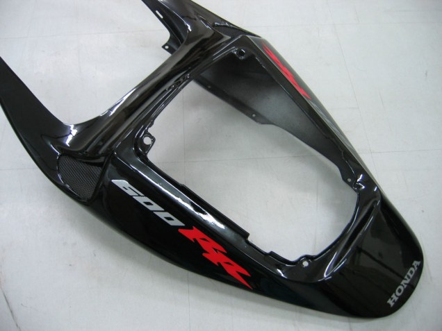 Carenagens Moto Honda CBR600RR 2005-2006 - Preto Brilhante Cinzento Chama