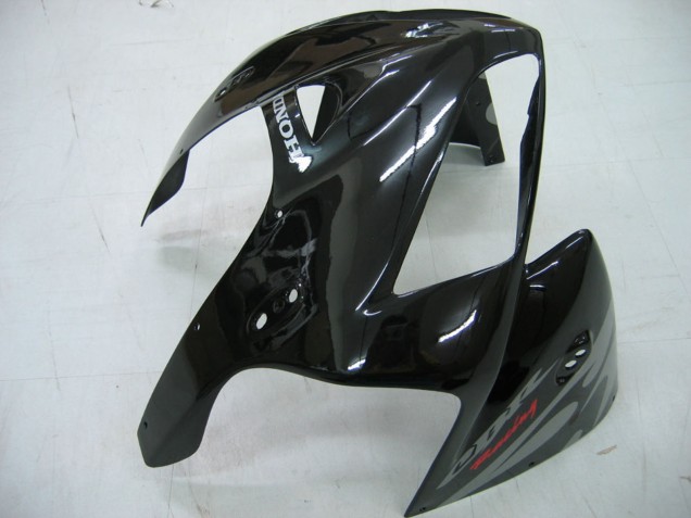 Carenagens Moto Honda CBR600RR 2005-2006 - Preto Brilhante Cinzento Chama