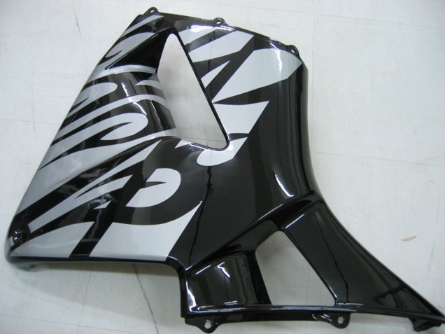 Carenagens Moto Honda CBR600RR 2005-2006 - Preto Brilhante Cinzento Chama