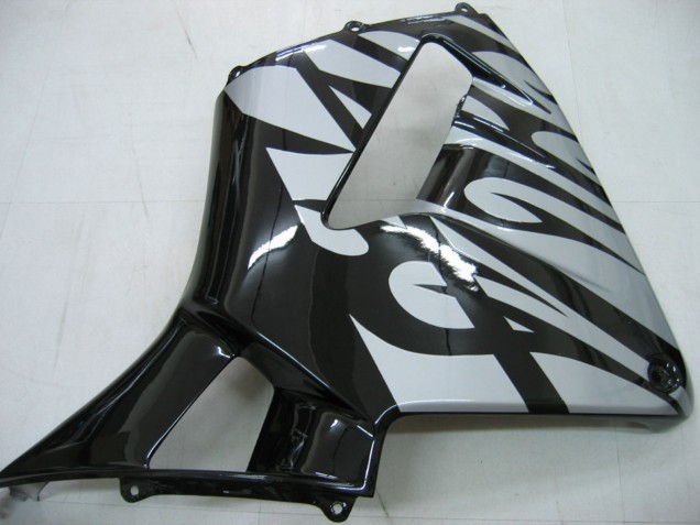 Carenagens Moto Honda CBR600RR 2005-2006 - Preto Brilhante Cinzento Chama