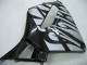 Carenagens Moto Honda CBR600RR 2005-2006 - Preto Brilhante Cinzento Chama